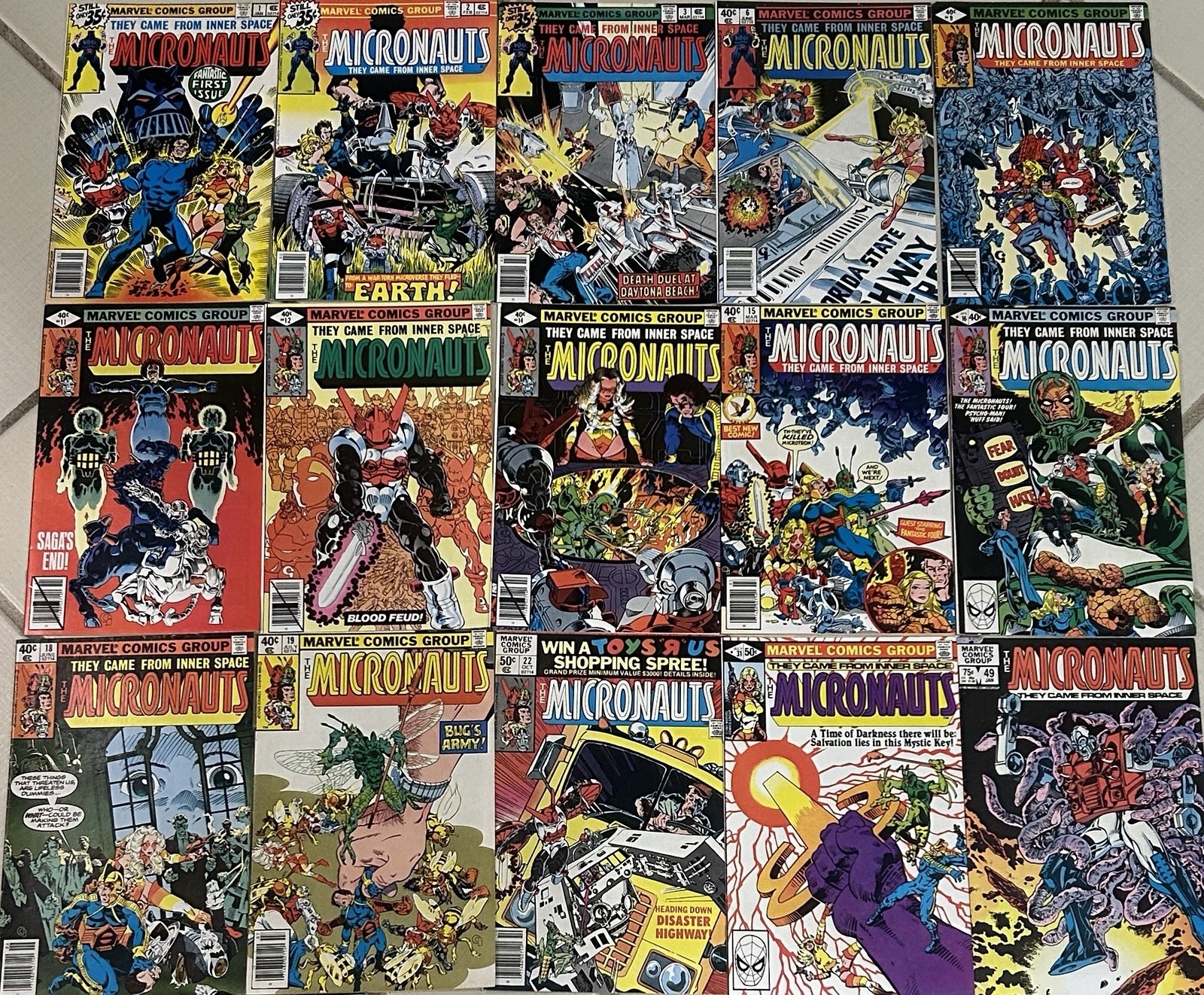 The Micronauts #1 2 3 6 9 11 12 14 15 16 18 19 22 31 49 + Ann 2 (1979) VF/NM 🔥