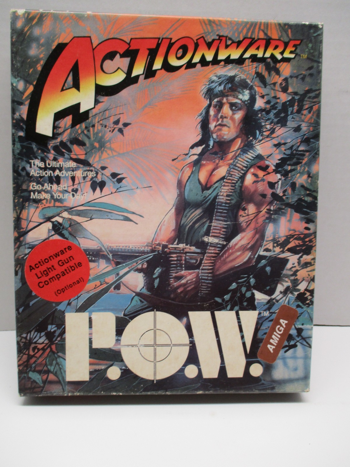 P.O.W (Actionware 1988) - Amiga  Light Gun Compatible Hostage Rescue Simulation