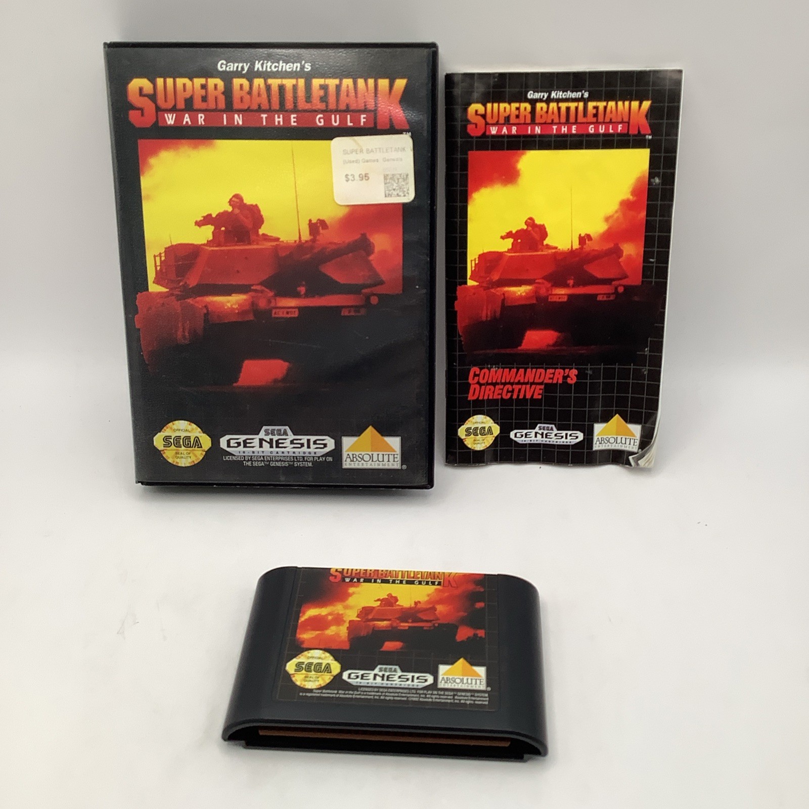 Garry Kitchen's Super Battletank: War in the Gulf Sega Genesis CIB Complete
