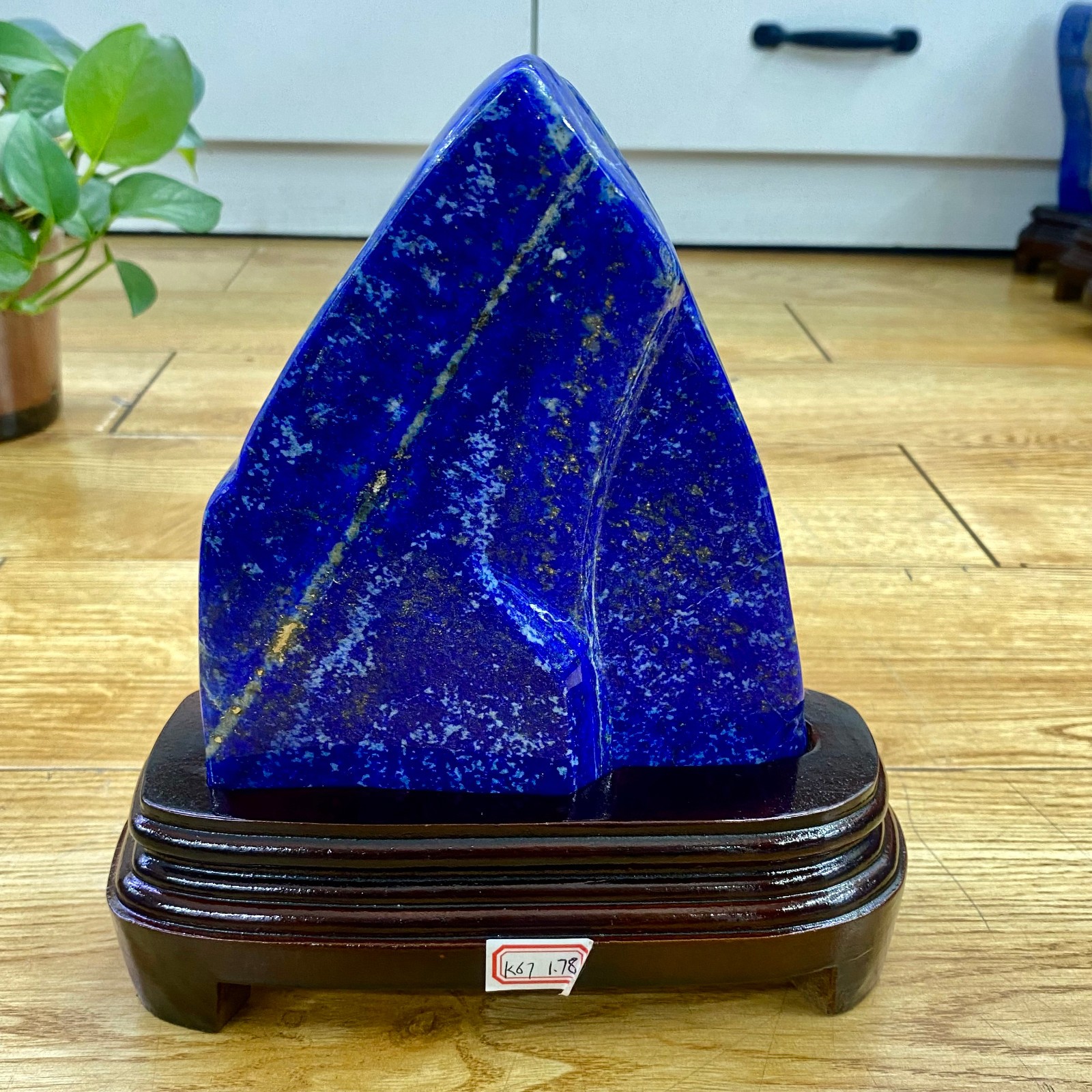 3.9LB Lapis Lazuli Freeform Polished Rough Tumble Healing Crystal Specimen Sto