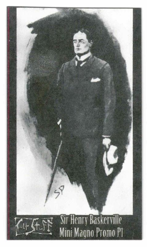 Sherlock Holmes. Sir Henry Baskerville. Mini Magno (Magnet) Promo Card P1