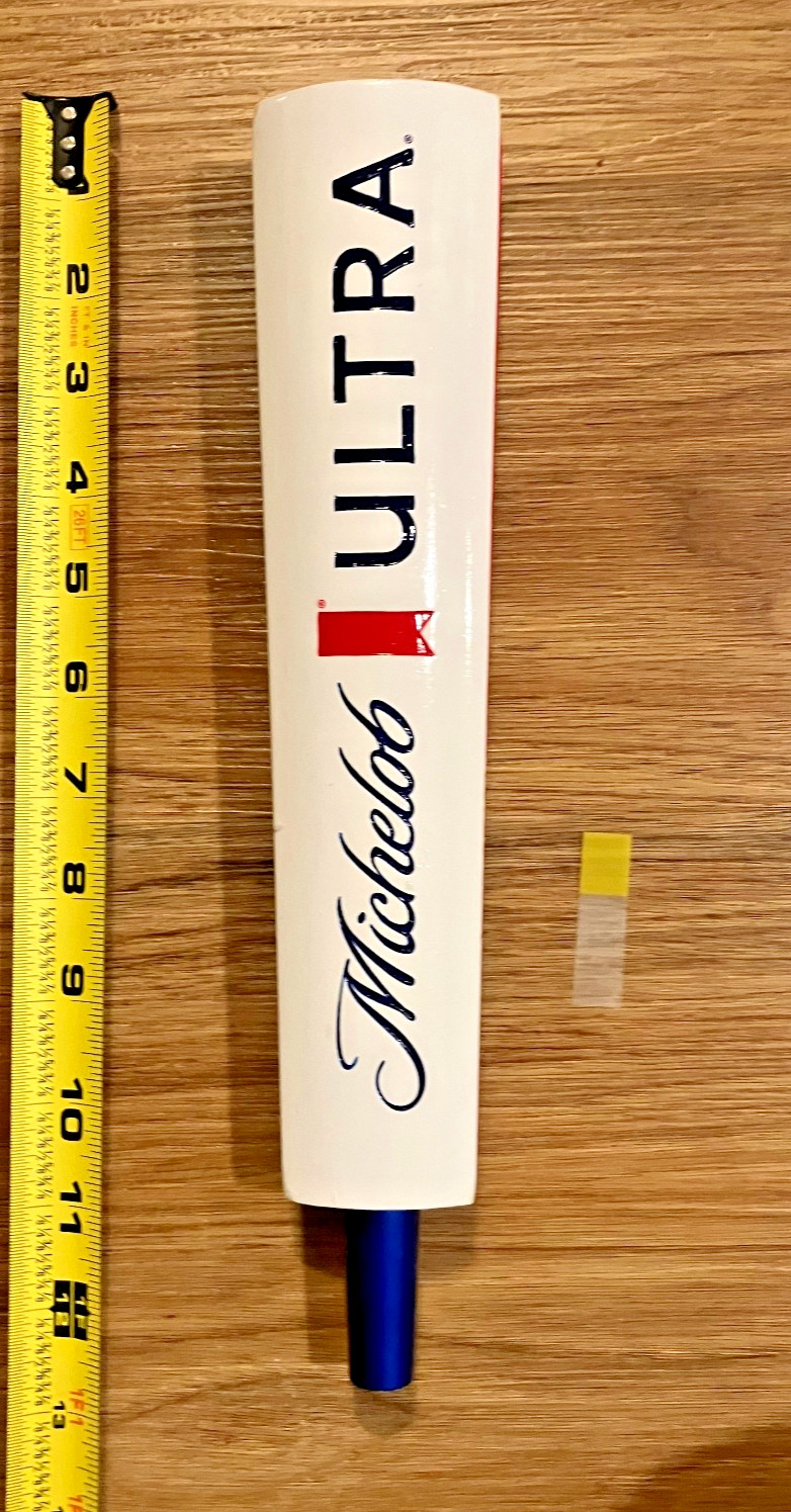 Michelob Ultra Beer Tap Handle Knob Keg Draft Bar Topper Kegerator Wooden