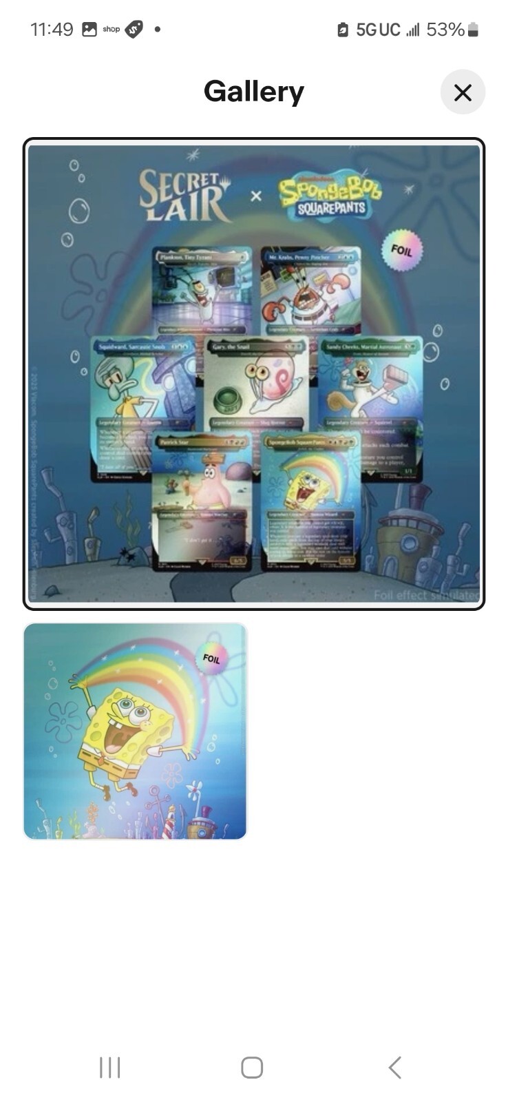 Secret Lair x SpongeBob SquarePants: Legends of Bikini Bottom | MTG | FOIL