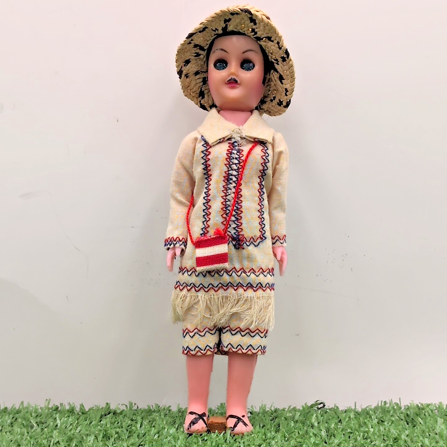 VTG Poncho Villa Mexican Bandit Revolutionary Ethnic Doll OOAK - Rare