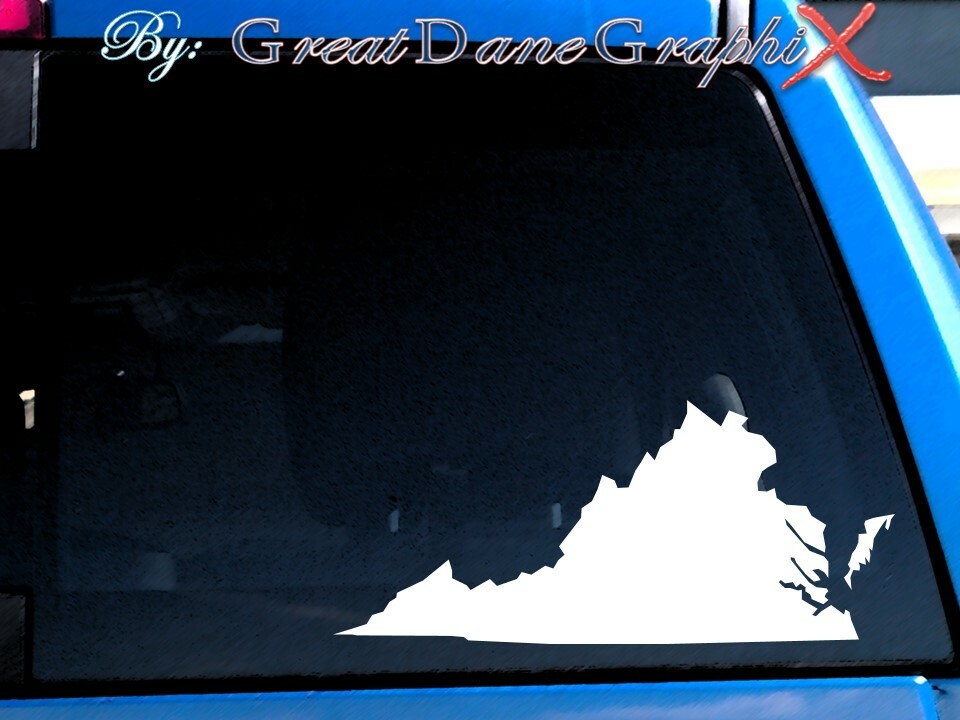 Virginia Home, Heart, Native, Roots, Proud, State - Vinyl Decal Sticker 