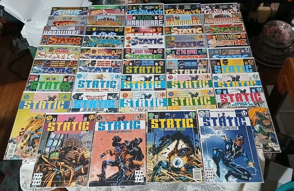 Static #1-42 Partial Run Comic Lot DC Milestone 1993 Icon Long summer Hardware