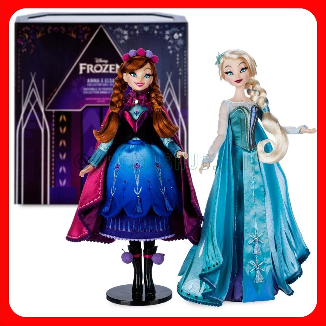 D23 Expo 2022 Disney Designer Anna & Elsa Doll Set Limited Edition Mint In Hand