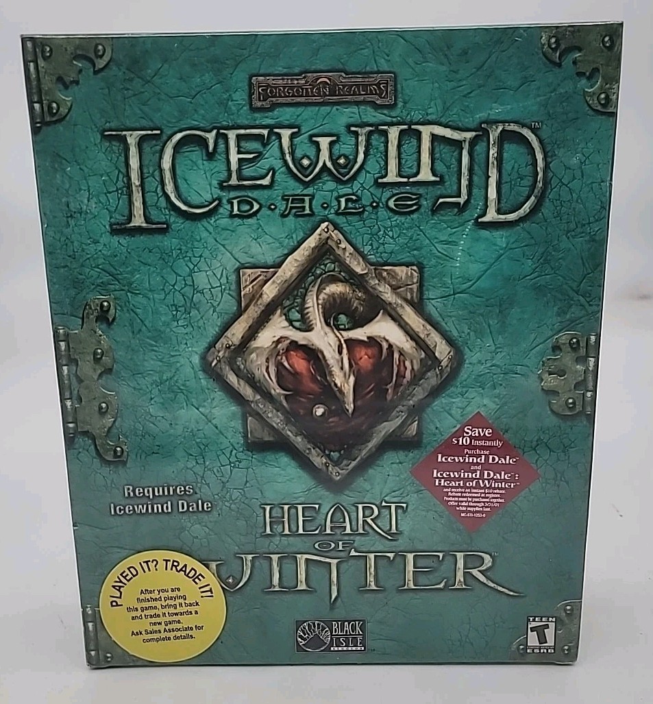 D&D Forgotten Realms Icewind Dale Heart of Winter 2001 PC New SEALED