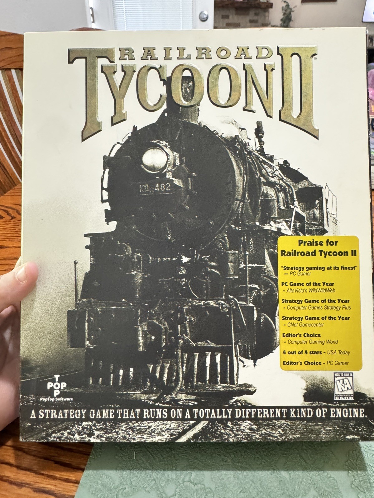 Railroad Tycoon II 2 PC 1998 Big Box Complete CD Manual Chart Inserts CIB