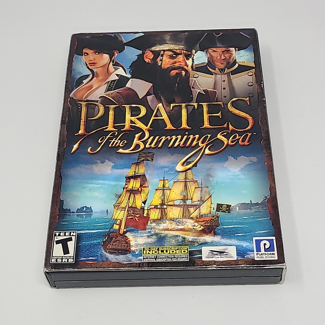 Pirates of the Burning Sea (PC, 2008) RPG Game Rated T Rule The Oceans