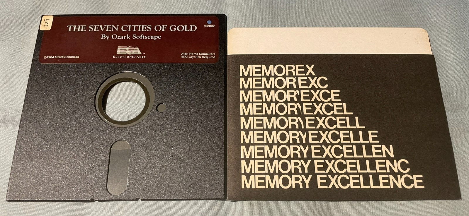 THE SEVEN CITIES OF GOLD - Atari 400/800 Computer EA Video Game 5.25 Disk TESTED