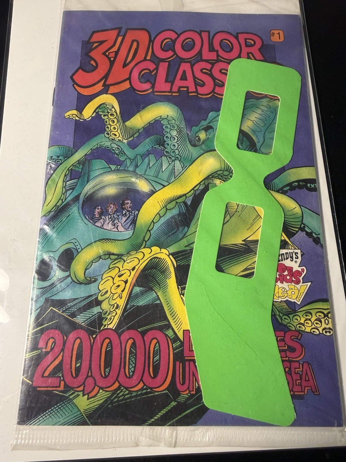 Vintage 1995 Wendy’s 20,000 Leagues Under The Sea 3D Comic Booklet Sealed