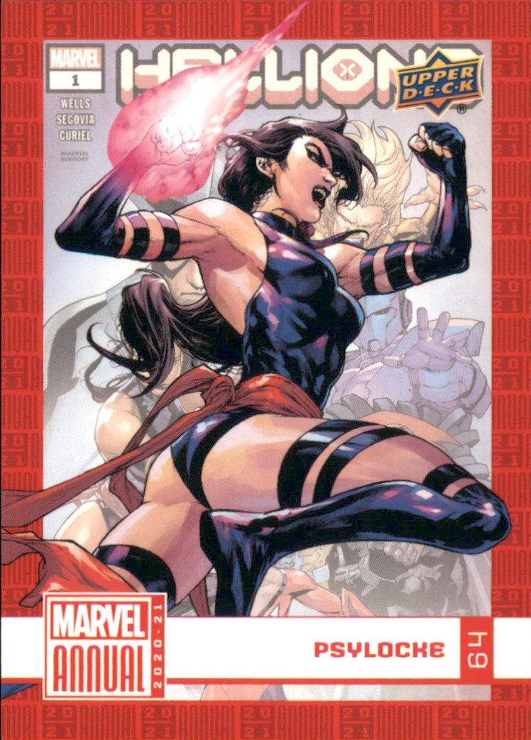2020-21 Upper Deck Marvel Annual #64 Psylocke - NM-MT