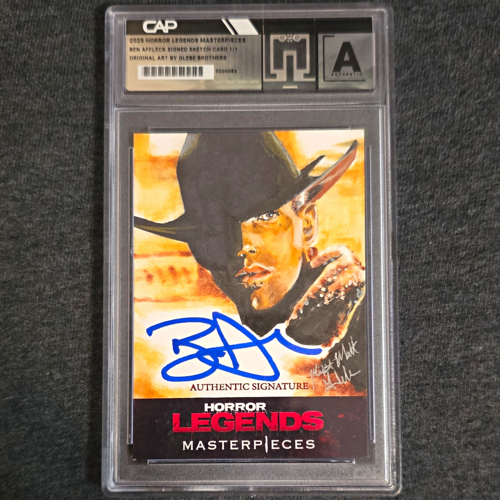  Horror Legends Masterpieces Ben Affleck auto 1/1 Glebe brothers Sketch Phantoms