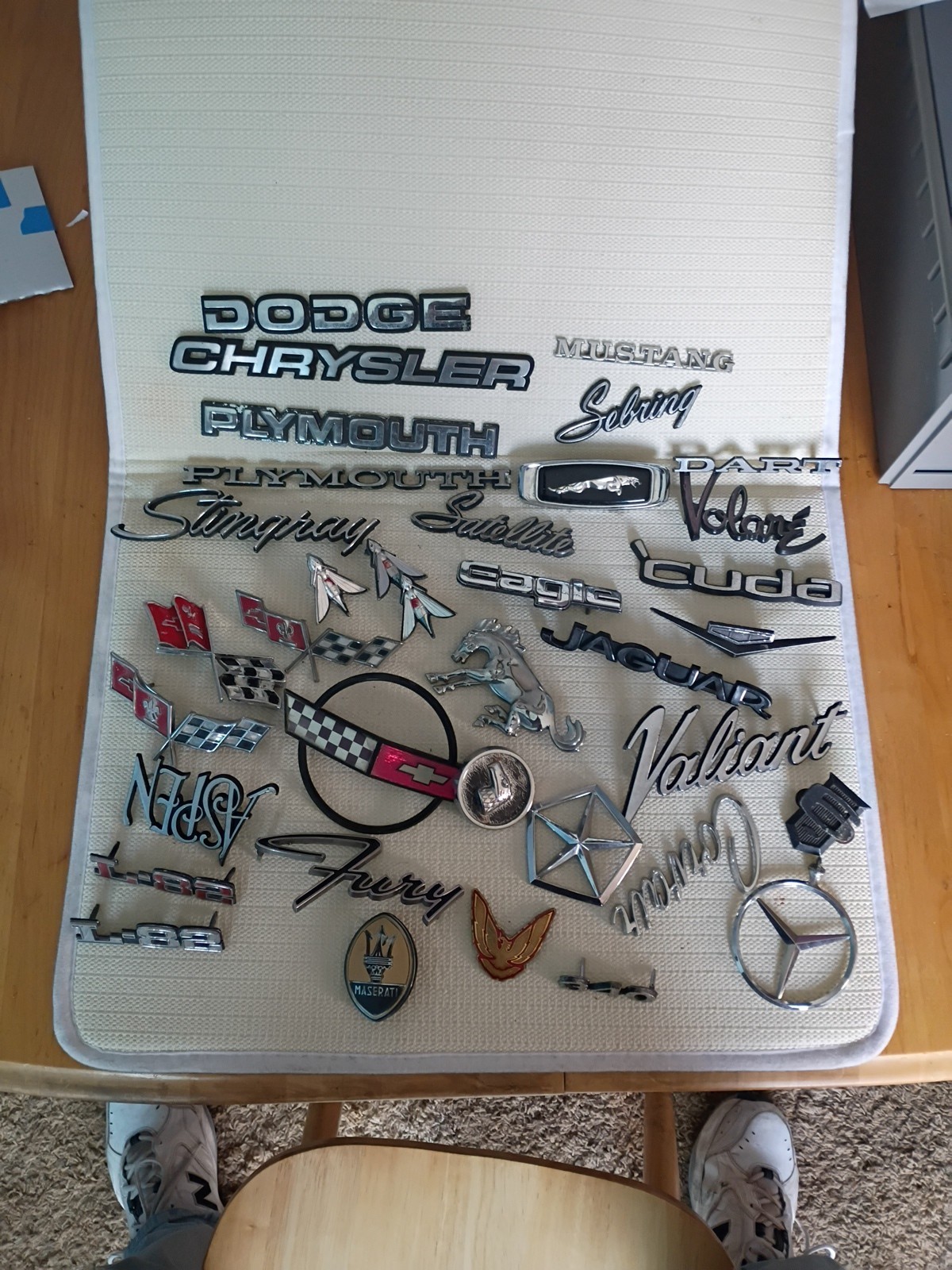  1960s-80s Vintage Auto Emblems 30+Total  Metal & Plastic Authentic Original 