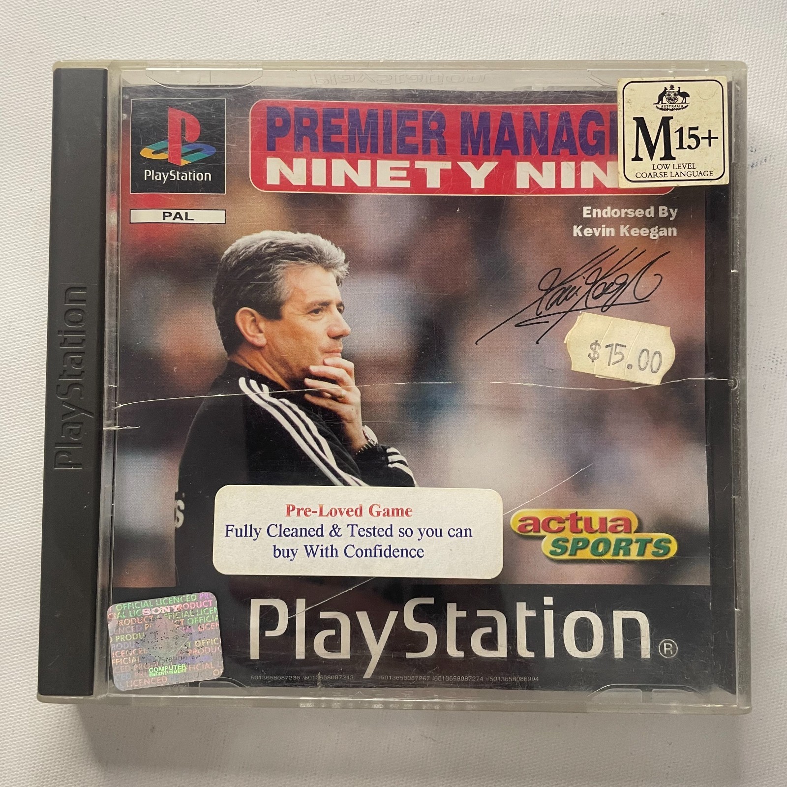 Premier Manager Ninety Nine 99 Sony Playstation 1 PS1 PSX PAL Game w Manual