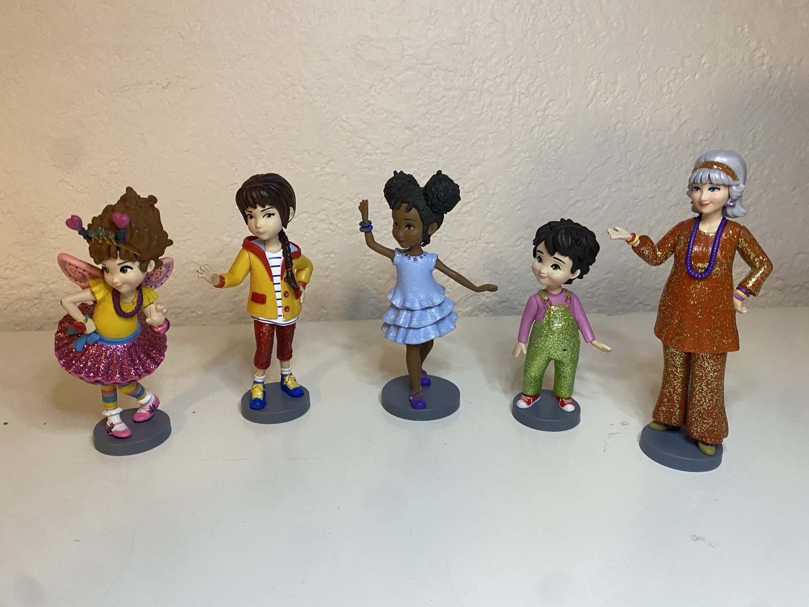 Disney Fancy Nancy 5 Figure Figurine Play Set Cake Topper Figures