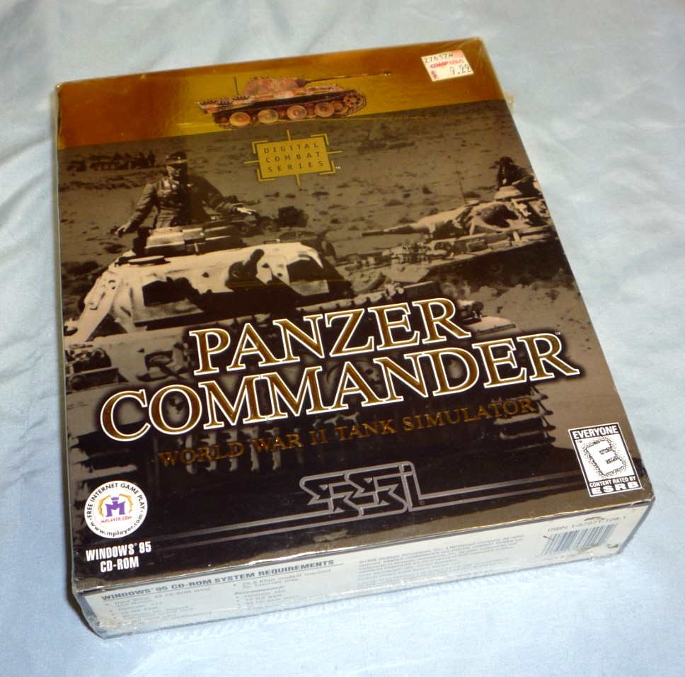 PANZER COMMANDER Windows 95 PC Video Game WWII Tank Simulator SEALED NEW