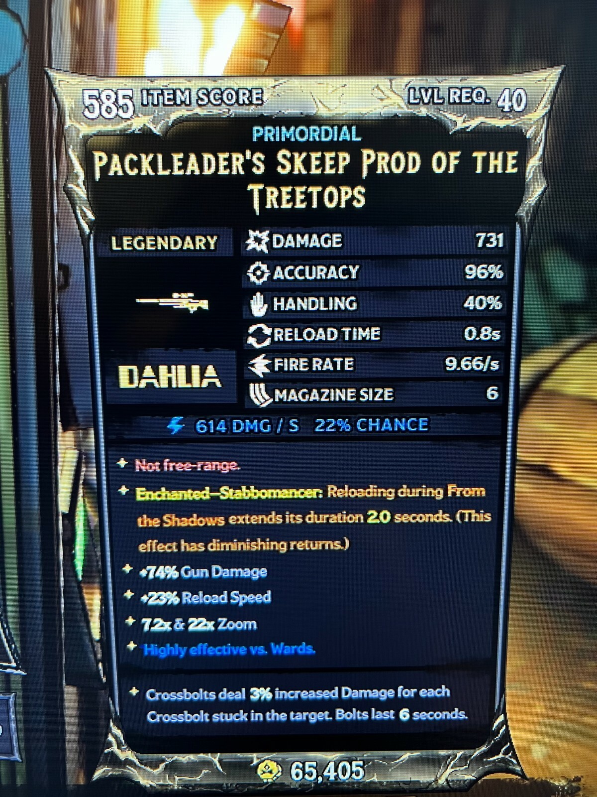 PS/XBOX/PC Tiny Tina's Wonderlands STABBOMANCER ASCENDED LVL 40 ENCHANTED GEAR