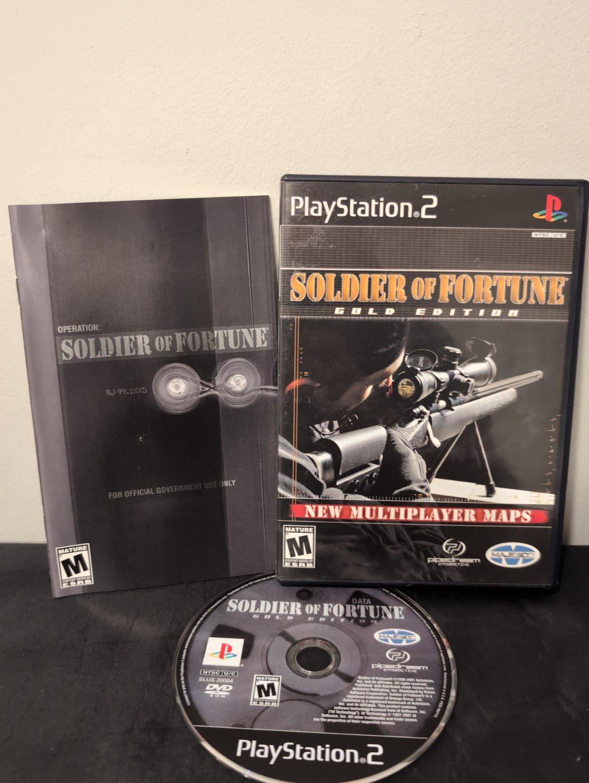 Soldier of Fortune: Gold Edition (Sony PlayStation 2, 2001) PS2 
