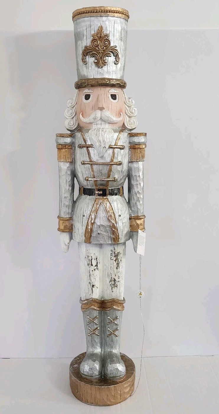 Signature Selection Gold & Silver Lighted King Nutcracker - 48