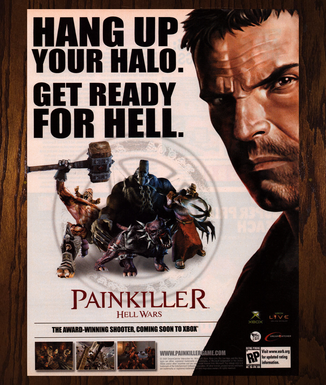 PainKiller Hell Wars - DreamCatcher Video Game Print Ad / Poster Promo Art 2006