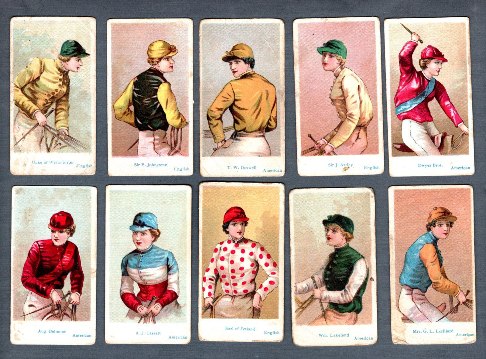 1912 E47 American Caramels - Jockeys complete set