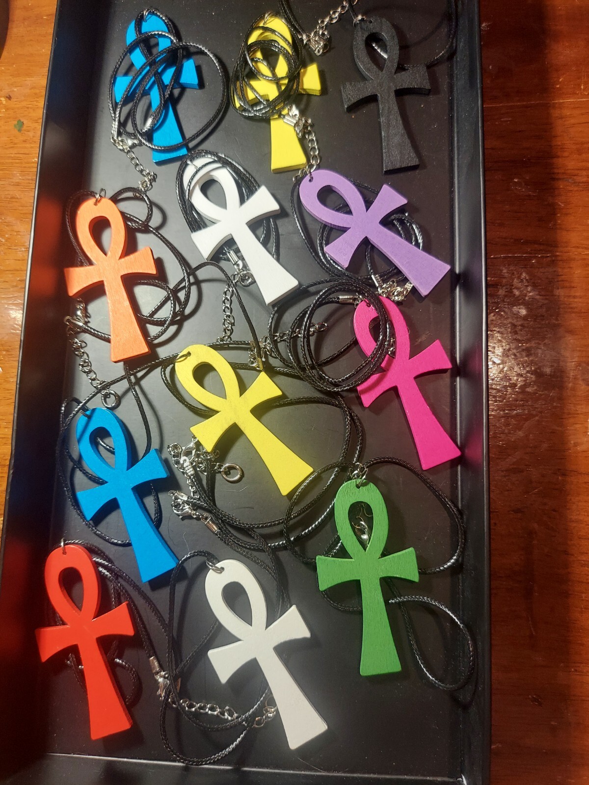 Wholesale Lot of 12 wooden Egyptian Ankh