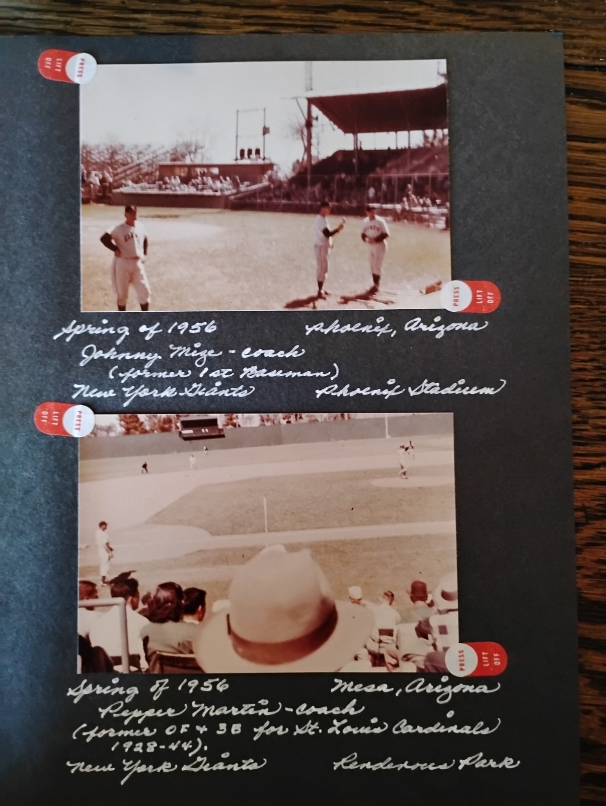Pepper Martin Johnny Mize Etc 1956  Spring Training Baseball Type 1 Photos