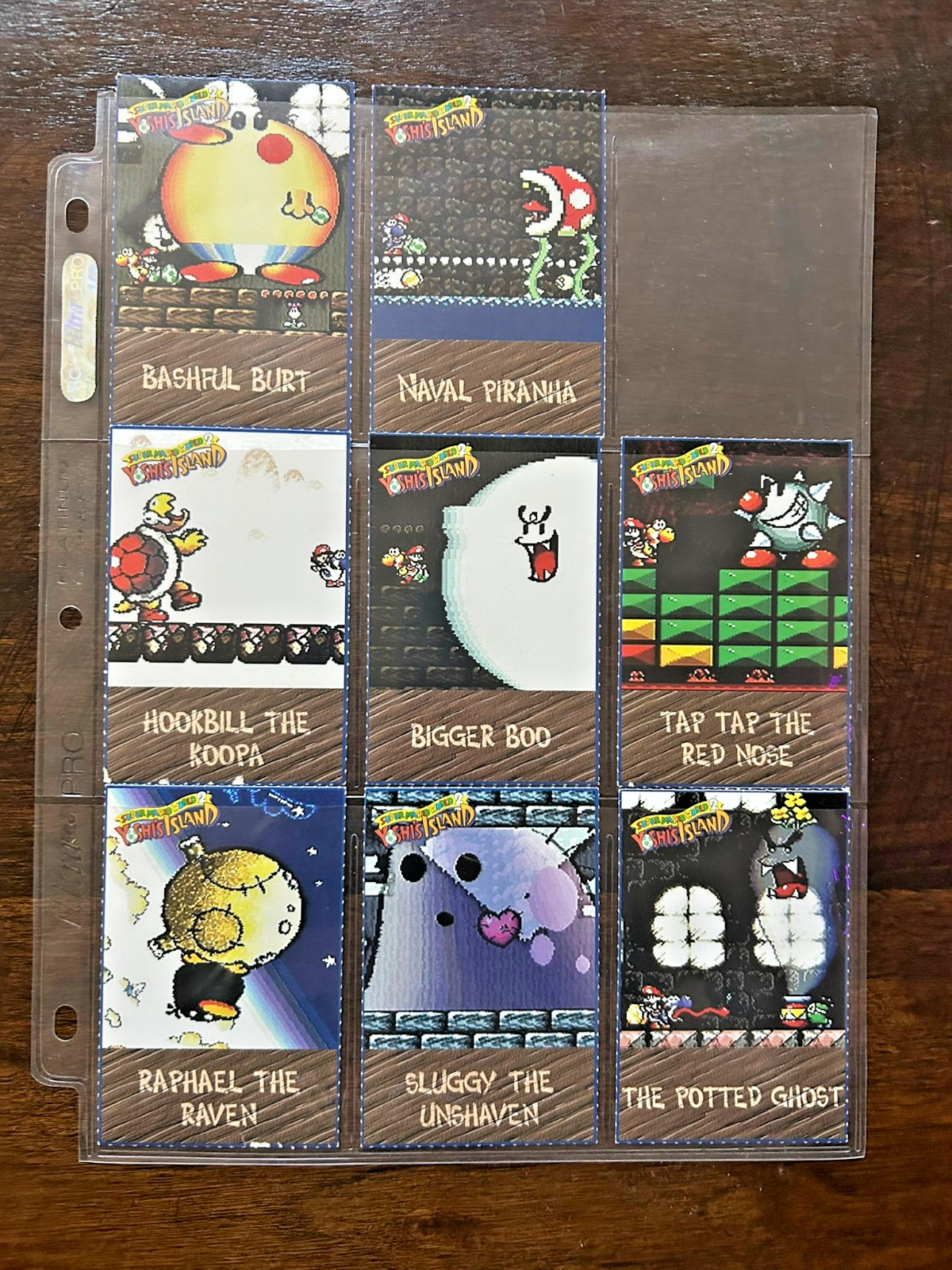 Yoshi’s Island Nintendo Power Trading Cards Set Of 8 Super Mario World 2