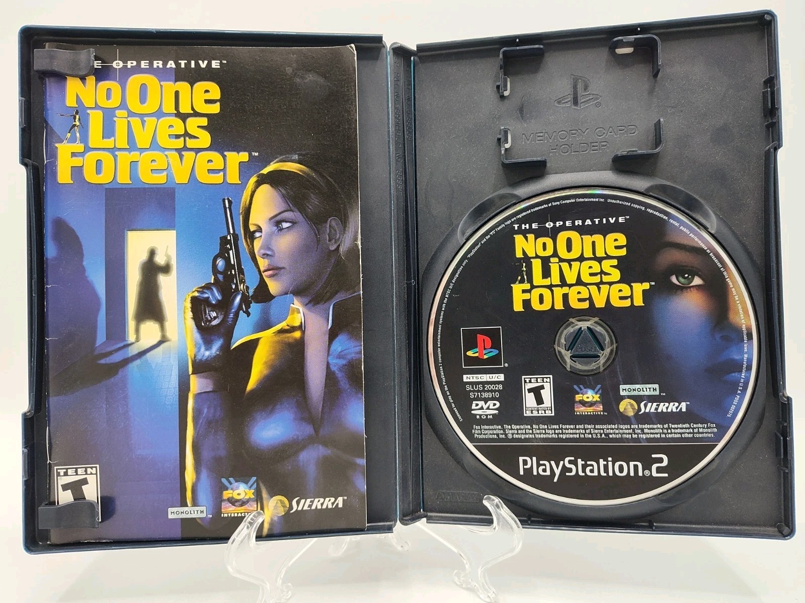 No One Lives Forever (Sony PlayStation 2 PS2, 2002) *CIB + Reg Card* VGC Tested