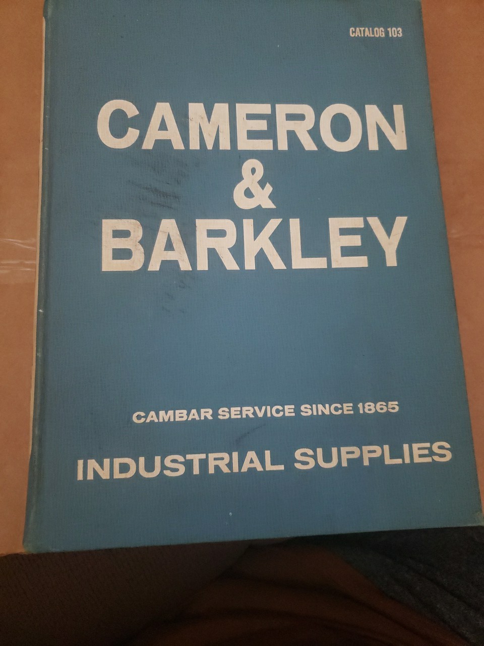 Vintage 1968 Cameron & Barkley Industrial Supplies Catalog 103 CamBar Hardcover