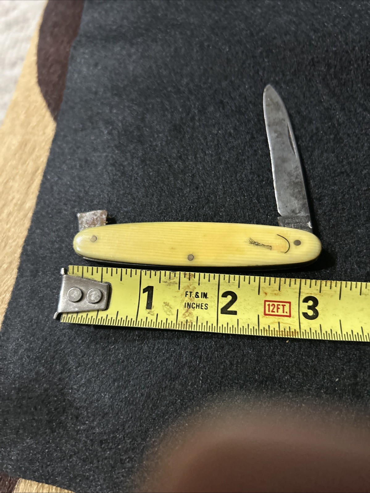 Rare Guss stahl Solingen Germany 1920s Pocketknife. Possibly With Ivory Handle?