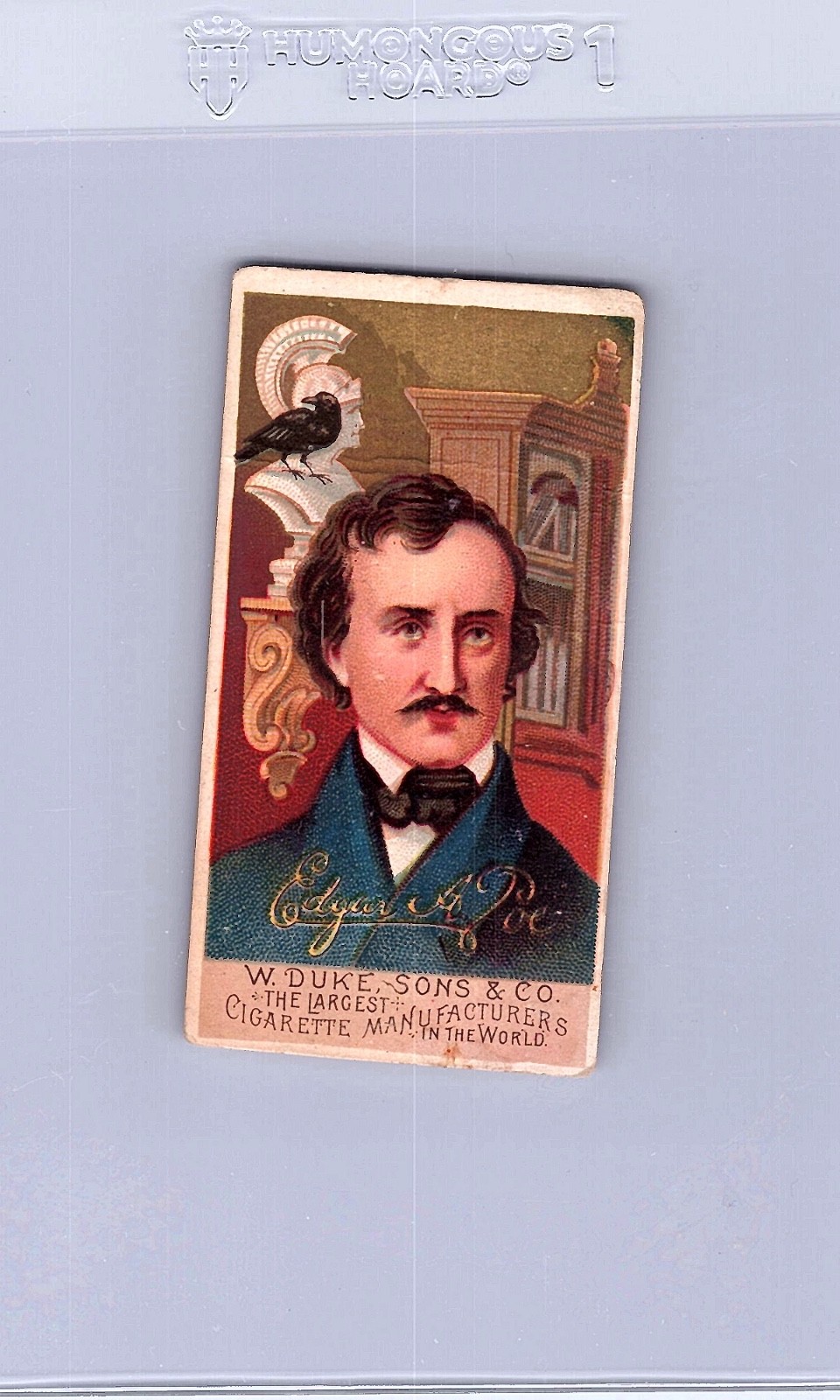 Edgar Allan Poe 1888 N76 W Duke Sons & Co Great Americans Good