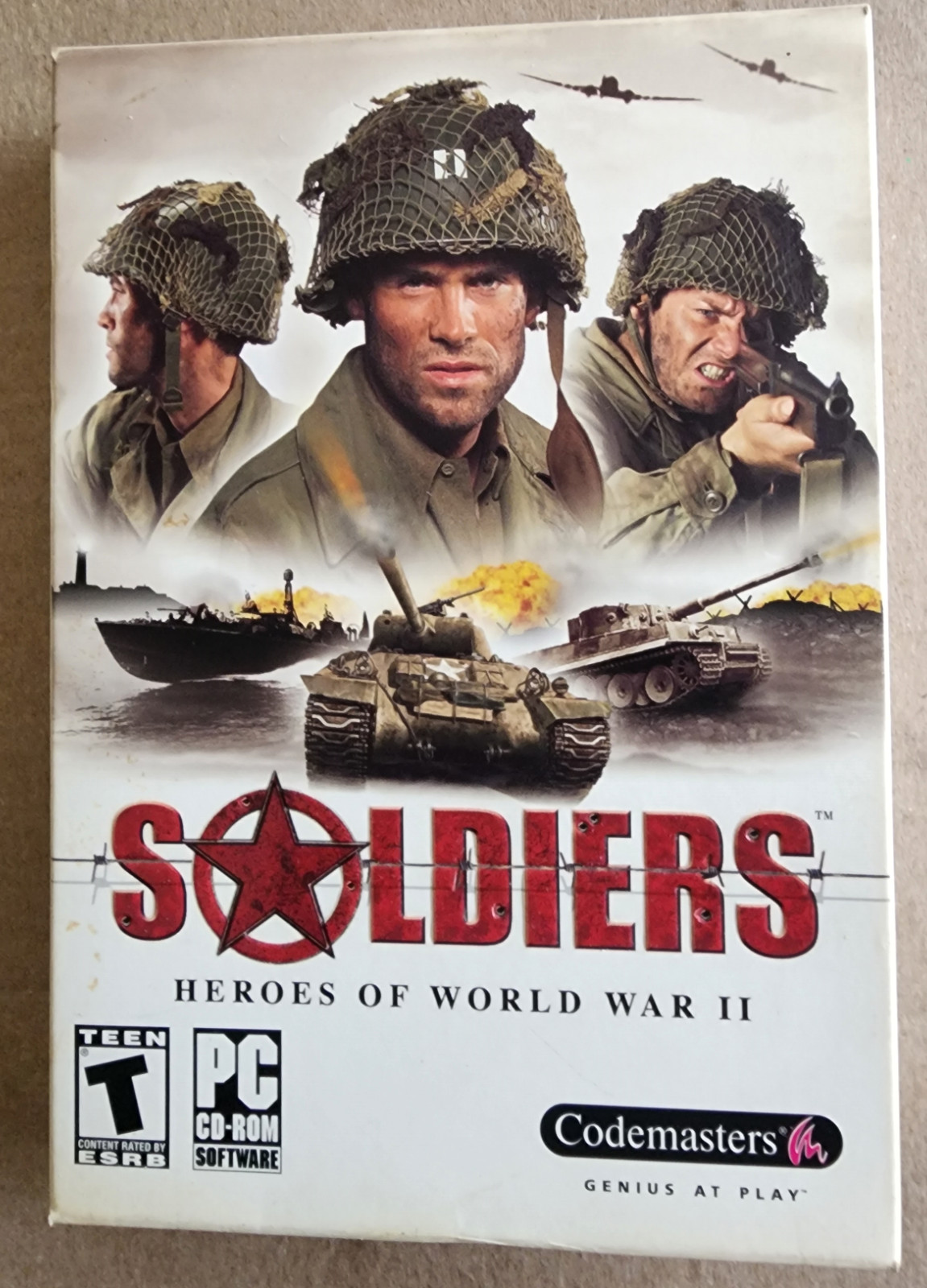 Soldiers Heroes of World War II (2004) NEW Factory Sealed US Retail Box RTS Game