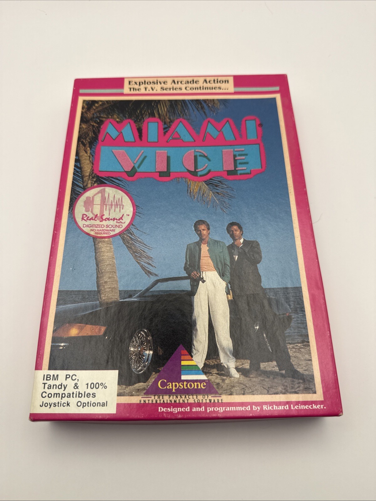 Miami Vice - IBM/PC/DOS Capstone Complete in Box (1989) 5.25 Disks A1