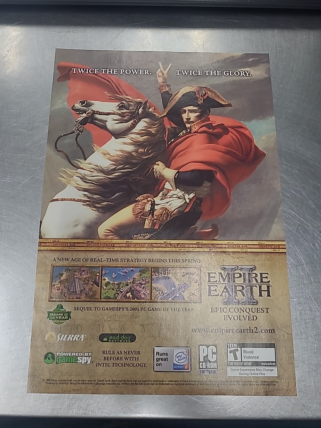 Empire Earth II PC Game  Print Ad 2005 7x10 Wall Art Decor 