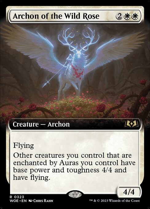 Archon of the Wild Rose (323) (Extended Art) (Foil) WOE MTG NM