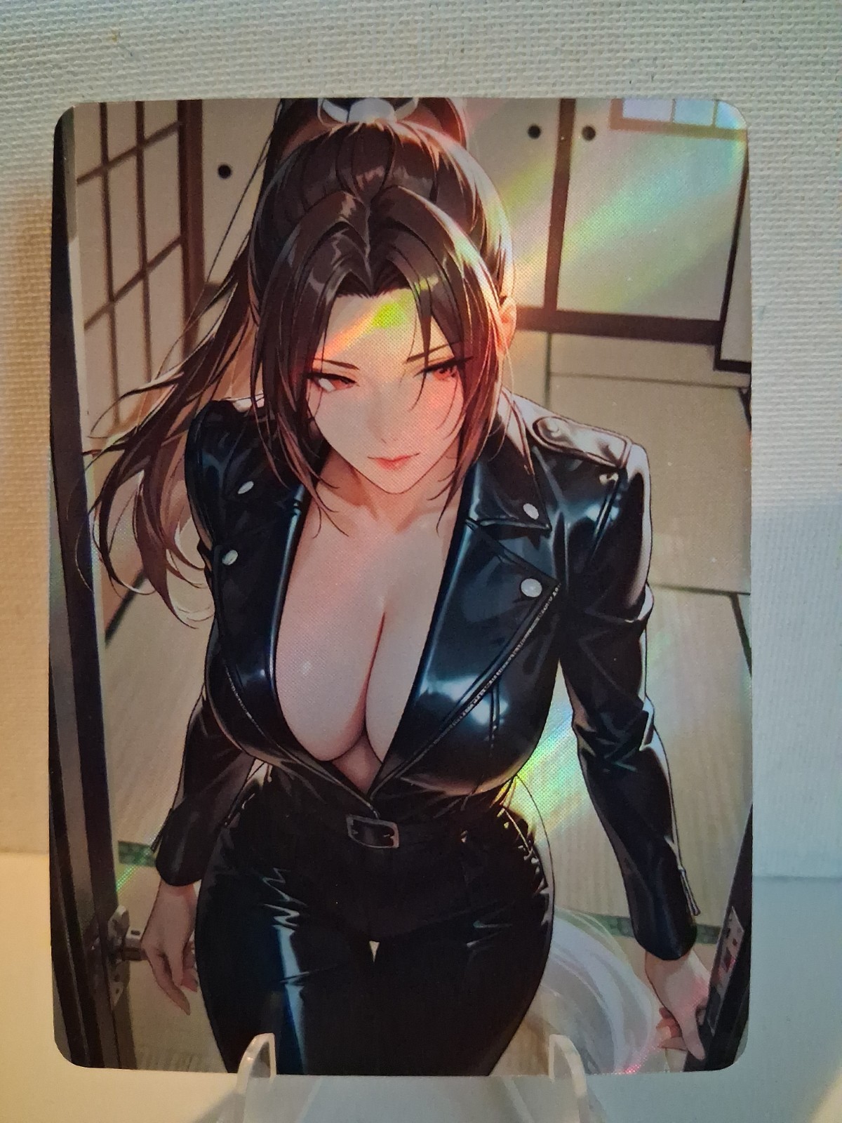 Mai Shiranui-King Of Fighters Fatal Fury Double Sided Trading Card AGC CCG