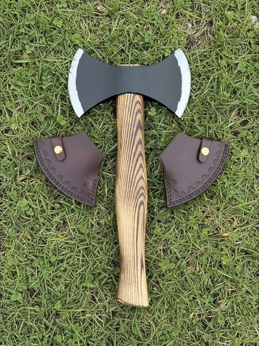 Hand Forged Viking  Axe | High Carbon Steel Blade  Double Edge blade. Heavy Duty