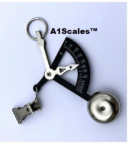 Handheld Pocket BLACK 90 Degree Postal Scale + Storage Pouch capacity 4oz/100gm