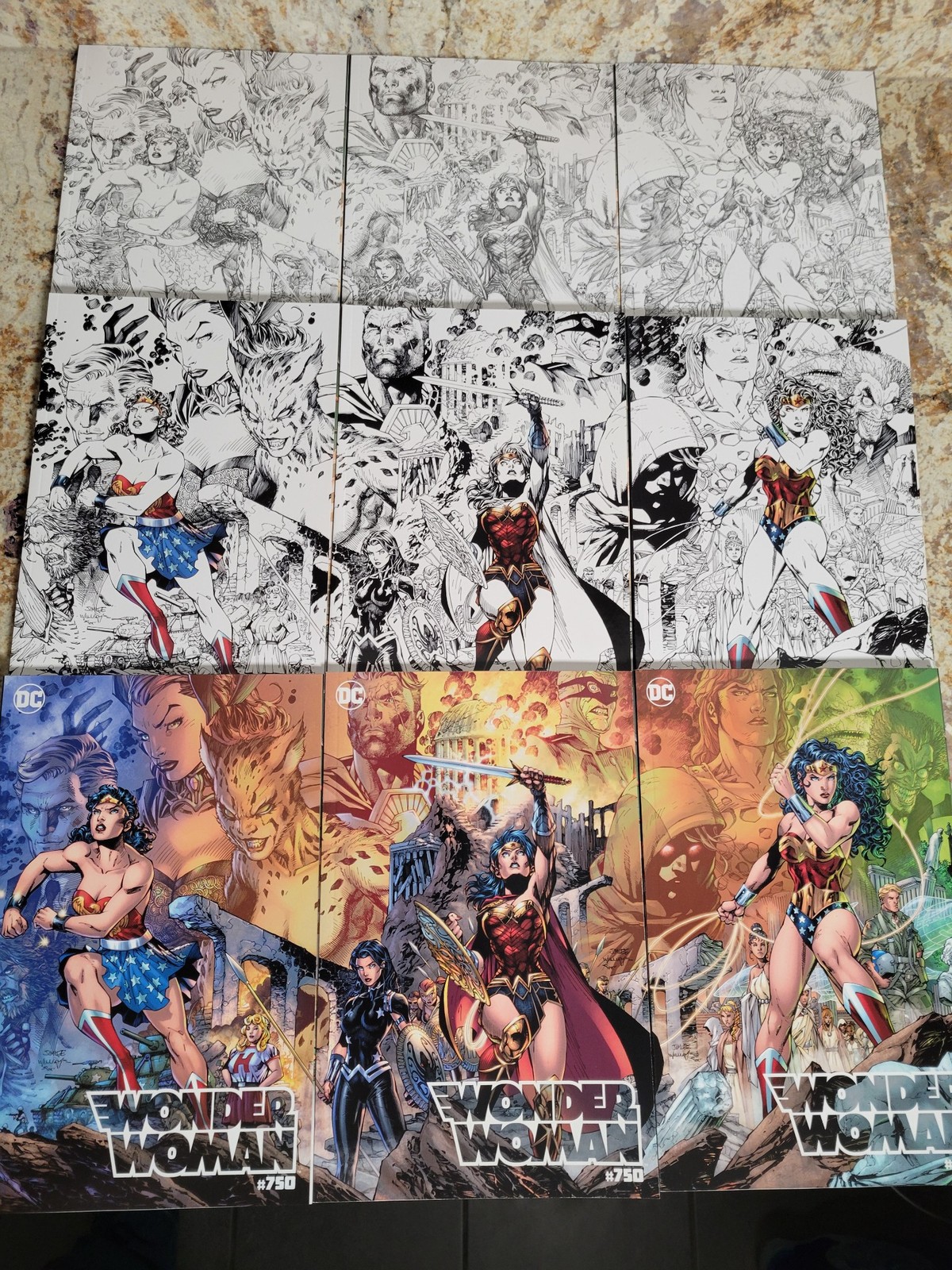 Wonder Woman #750 DC Comics 2020 NM 9.4 Jim Lee Variants Full Set of 9 Covers