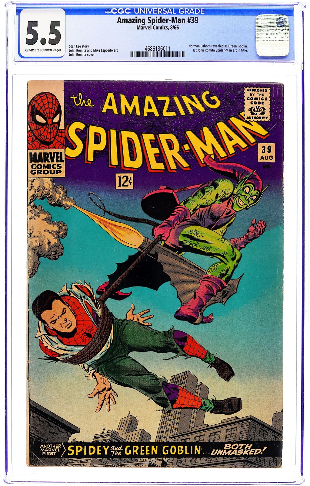 Amazing Spider-Man #39 CGC 5.5 1966 4686136011