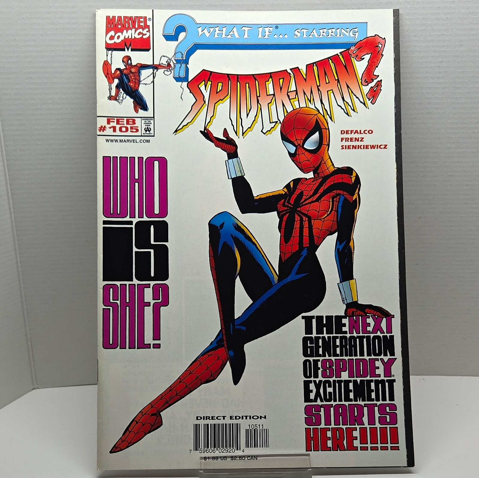 Marvel Comics What If...? #105 Direct Edition Spider-Man DeFalco Sienkiewicz