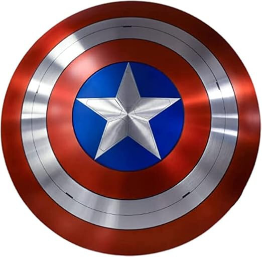 Captain America Shield Medieval Warrior Mild Steel Round Cosplay Vintage Gift