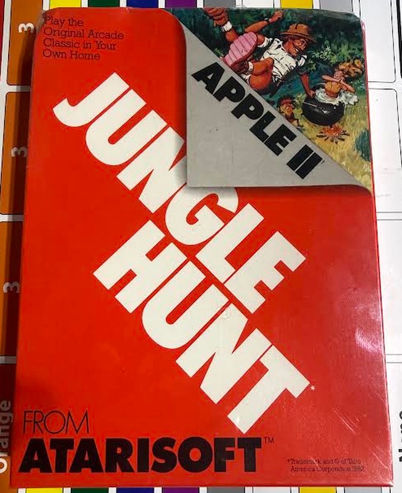 Apple II JUNGLE HUNT Game - MINT - SEALED - NEVER OPENED - 5.25 Disk  - 1983