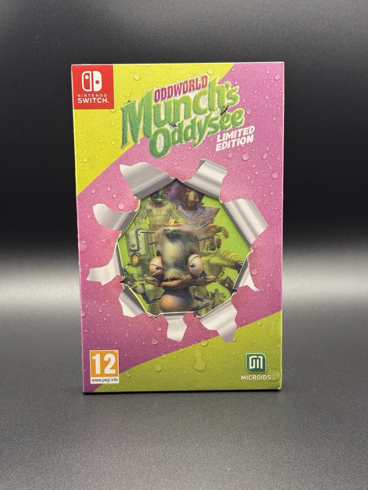 Oddworld Munch’s Oddysee Limited Edition Nintendo Switch NEW Sealed Lenticular