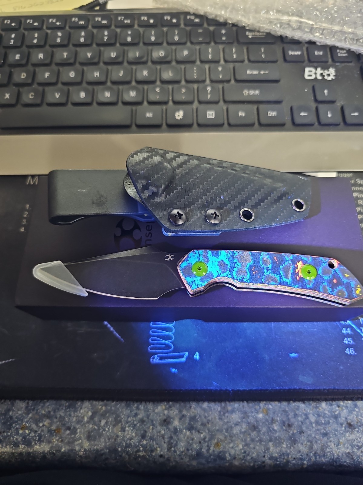 Kansept Fenrir Fixed Blade 80s Camo Carbon