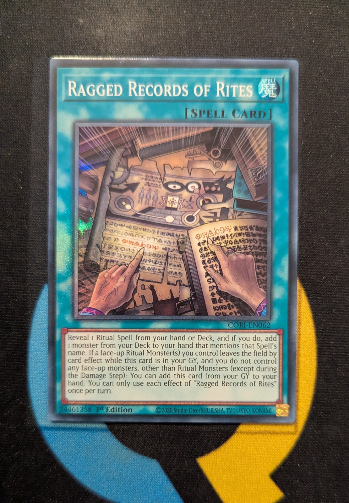 CORI-EN062 Ragged Records of Rites Super Rare 1st YuGiOh 