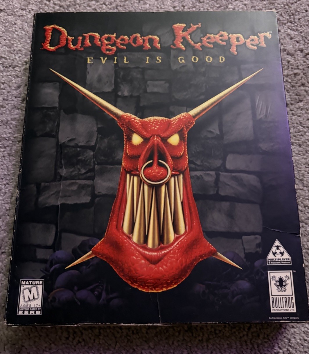 Dungeon Keeper  (PC, 1997) - Big Box Bullfrog With Manual,